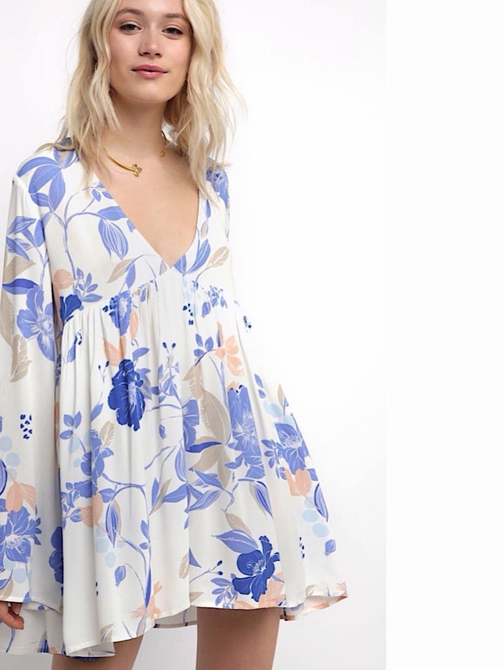 Free People Bella Floral Print Tunic